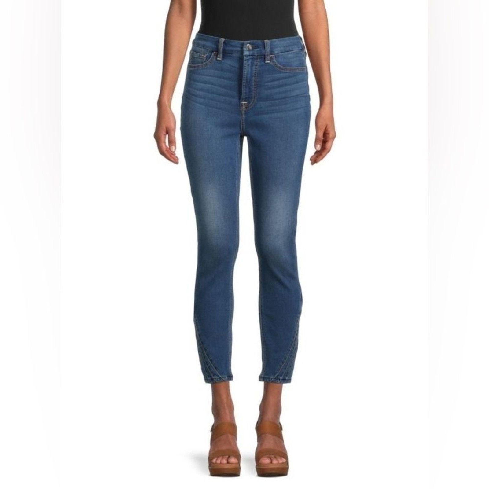 Jen7 High-Rise Ankle Skinny Jeans