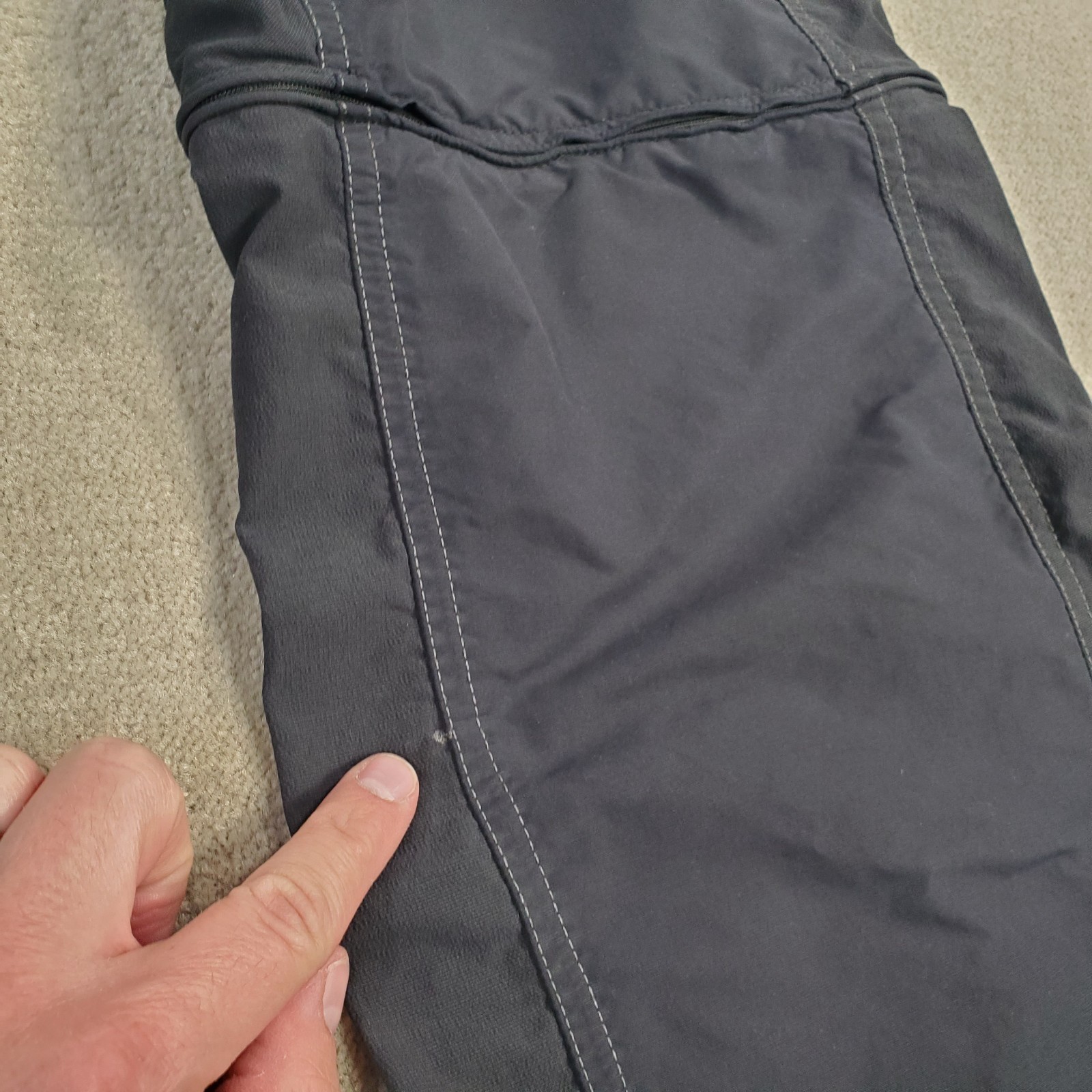 Kuhl Convertible Pants Womens 12 Reg Black Lightweight Hiking Climbing Gorpcore*