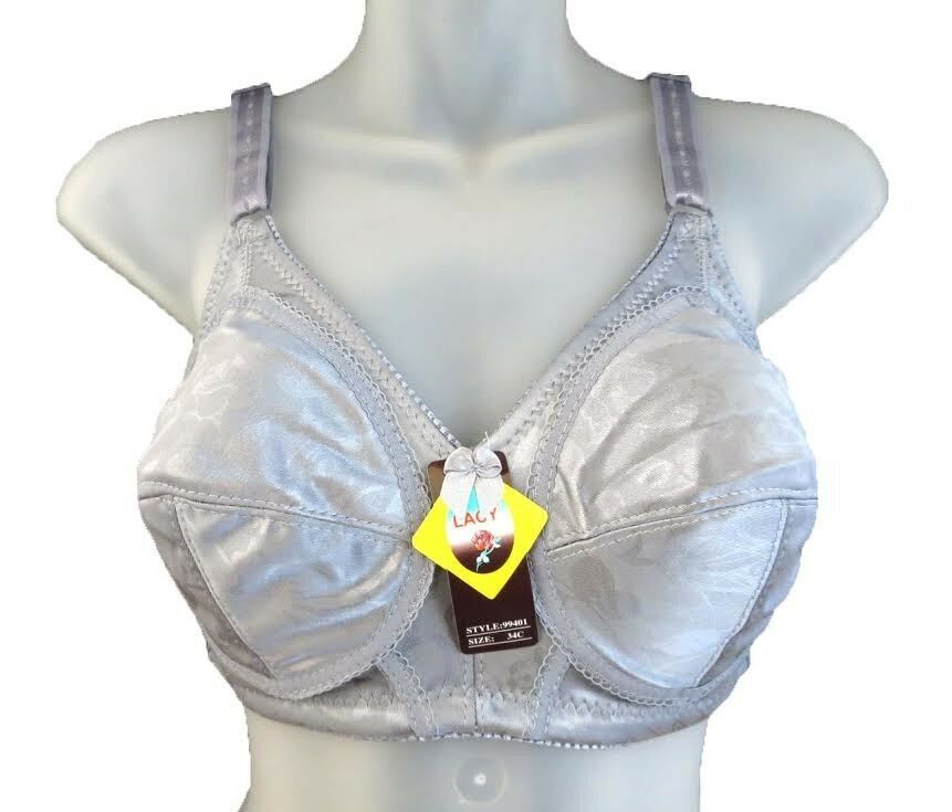 Lot 6 Bras Design Wire Free No Wire Support Padded B C 32 34 36 38 40 #401
