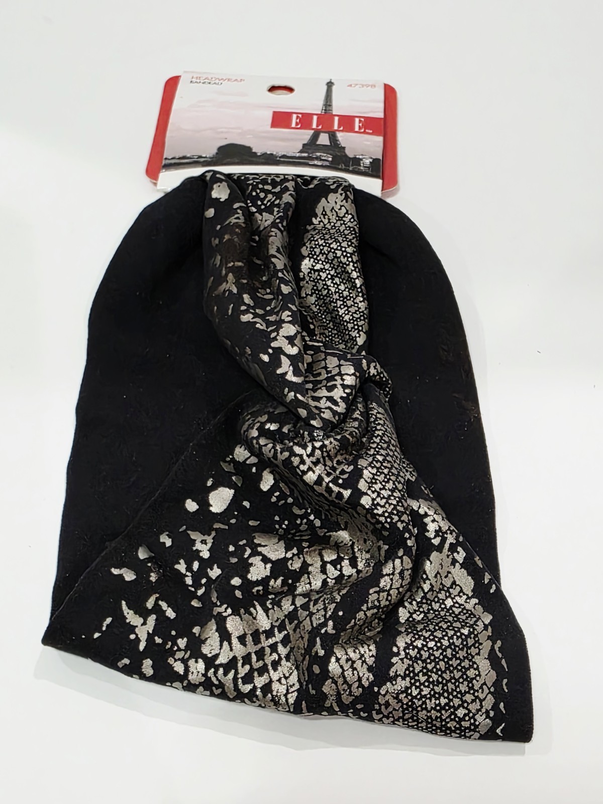 Elle Conair 47398 BLACK 100% Polyamide Headwrap Stretch Elastic Hair Bandeau New