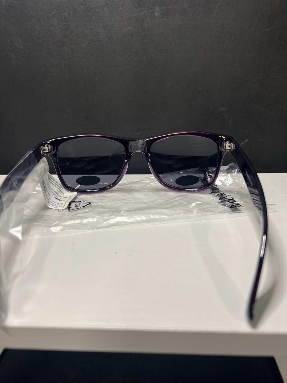 Pugs Classic C6 Sunglasses w/ Purple Frame & Smoke Colored Lenses New UV400