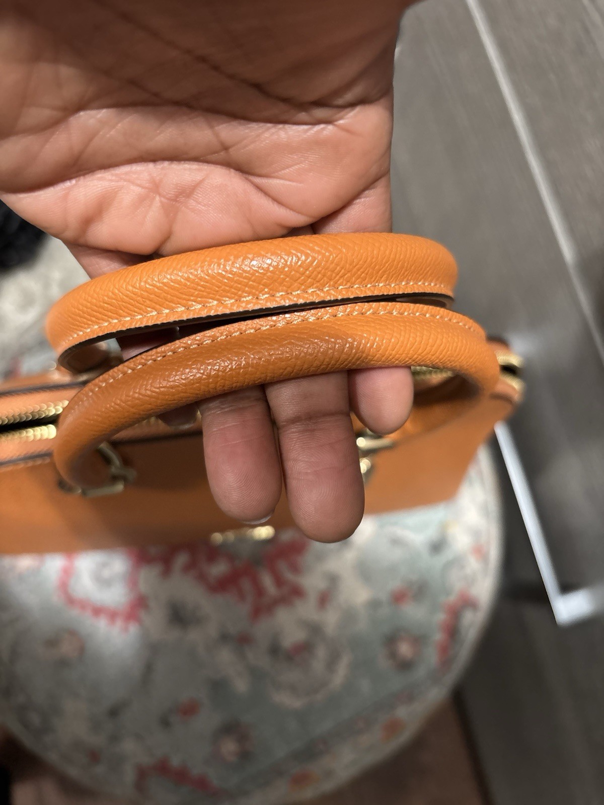 Coach Katy Pebbled Leather Satchel