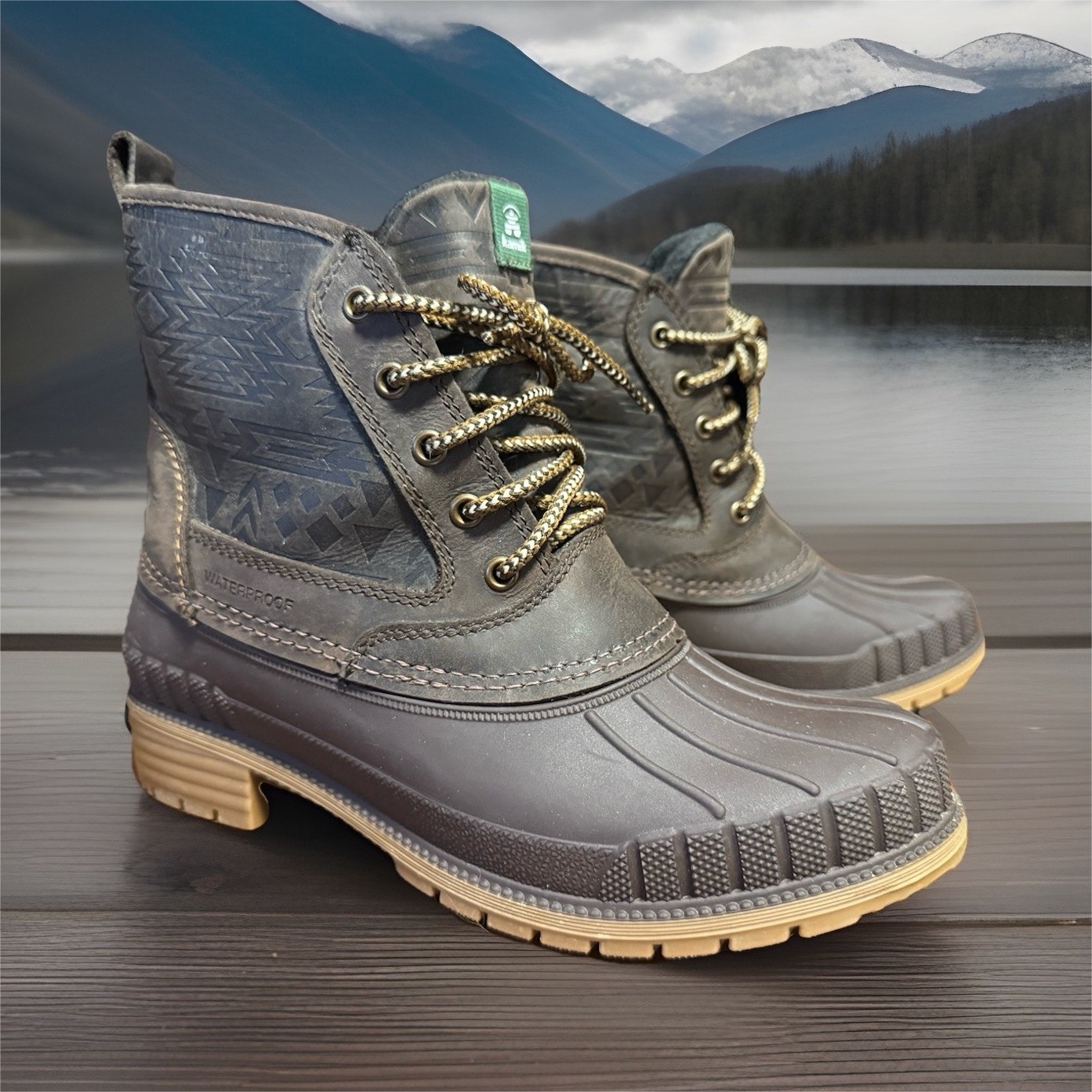 Women’s Kamik WK2047 Duck Boot Brown Thinsulate US 9 / EUR 40