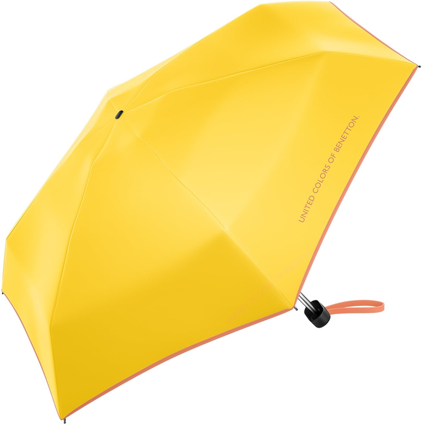 Benetton pocket umbrella ultra mini flat HW 2024 cyber yellow