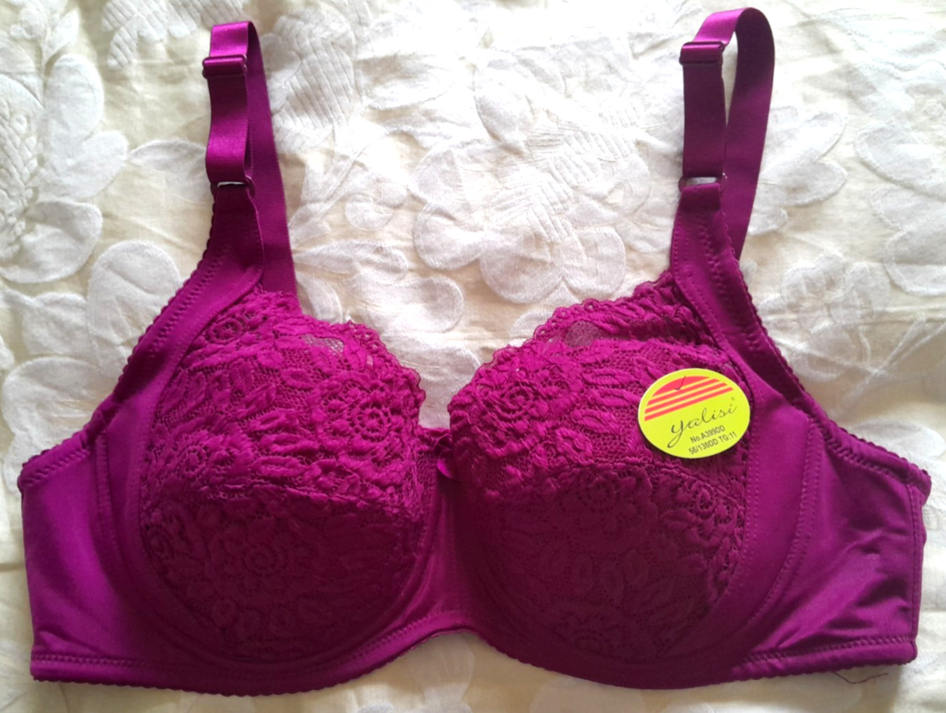 Ladies bra, dark freesia/purple, size 40C