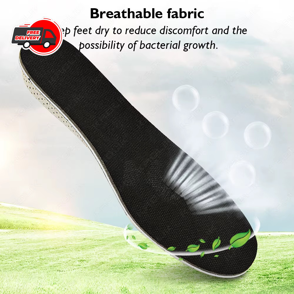 Height Increase Insoles 2-5cm Memory Foam EVA Shoe Lifts Inserts for Men-Women