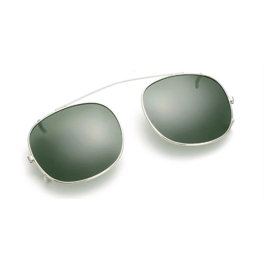 Johny Dep Polarize Clip On Sunglasses Oval UV400 Vintage Metal Frame For Outdoor