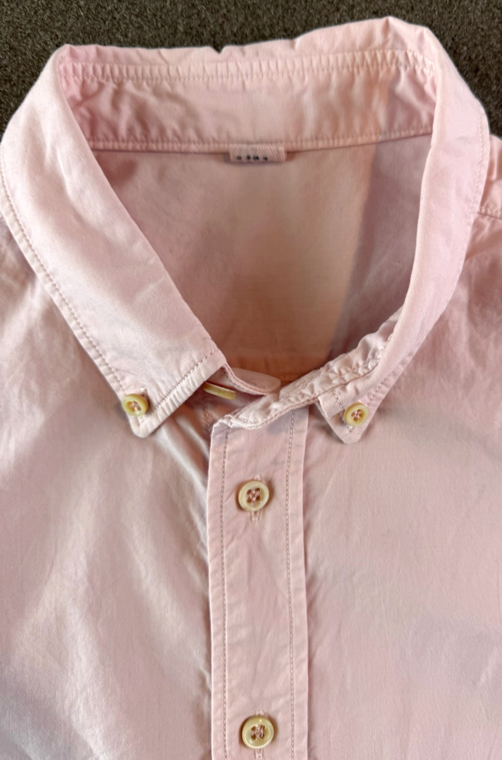 45rpm 45R Pink Cotton Button Down Shirt Made in Japan Men’s Size 4 (US M/L) NWT