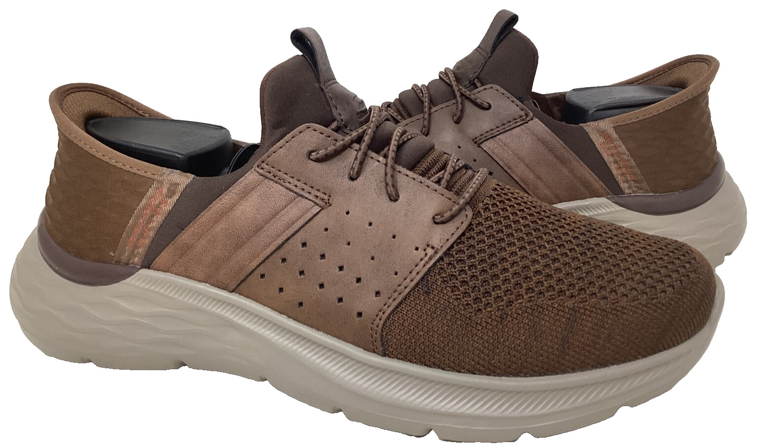 Skechers Men’s Slip-Ins RF Garner Newick Walking Shoes Brown Size:9.5 206A
