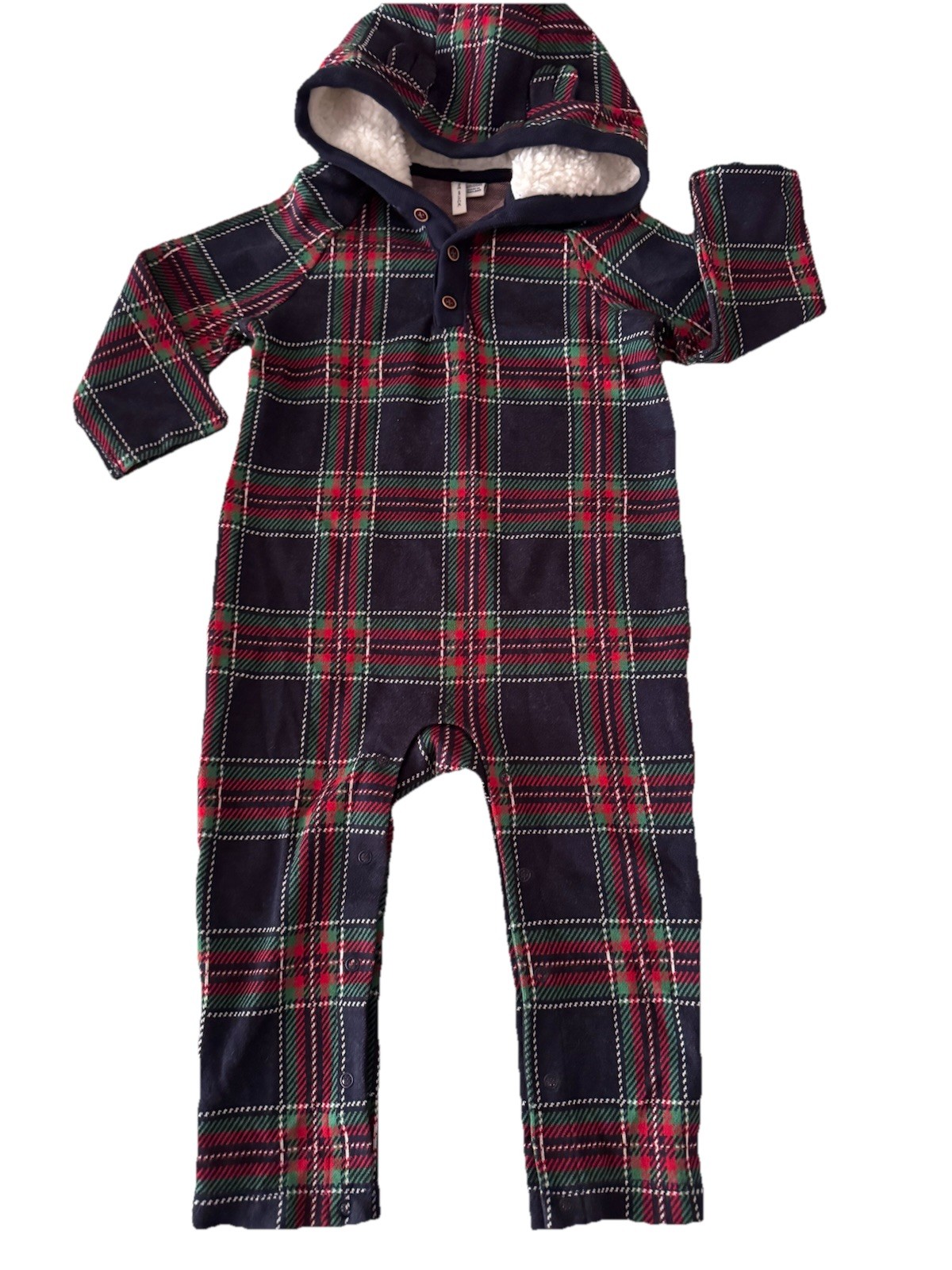 JANIE AND JACK Snow Cub Tan Cable Knit Romper Set Size 0/0-3Month