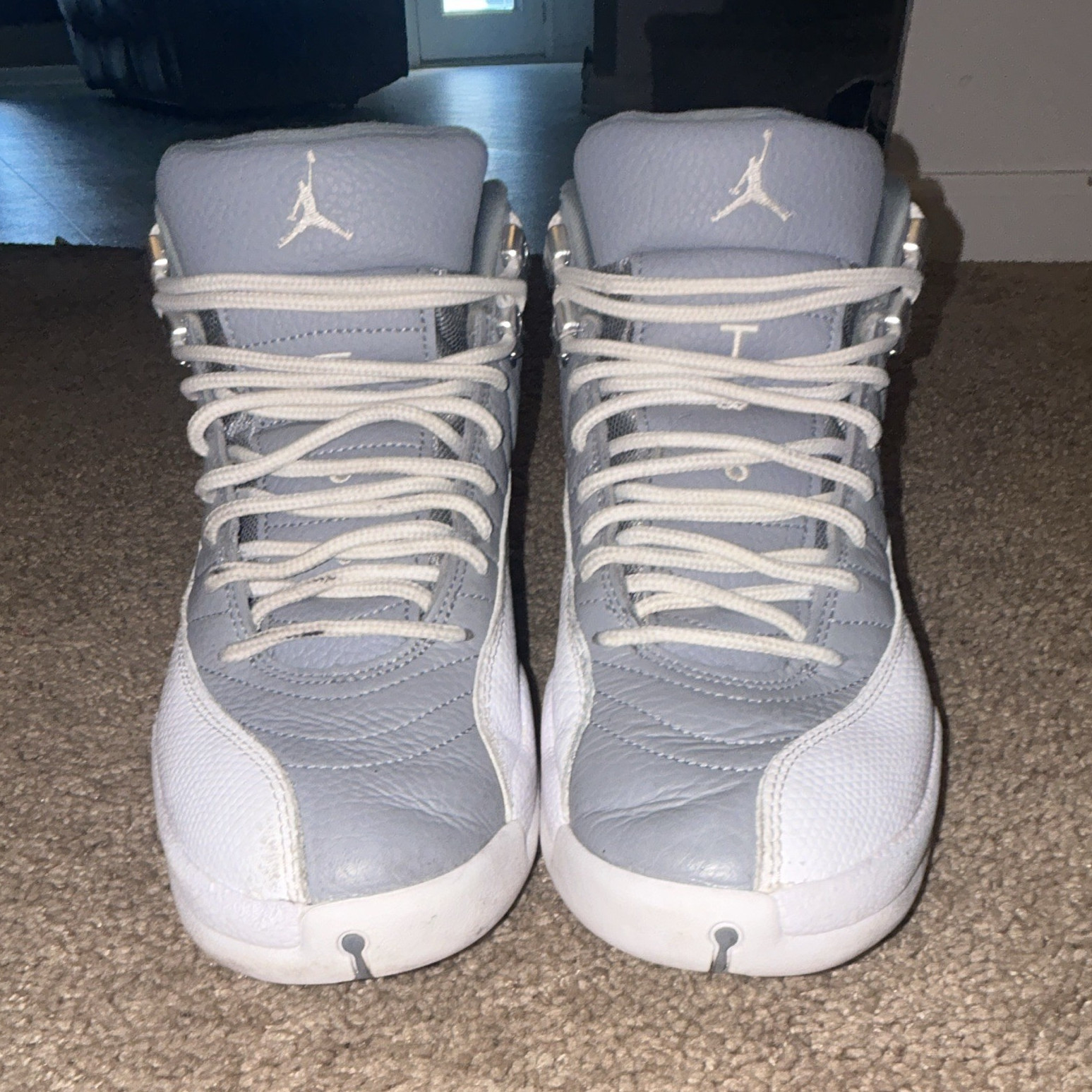 Jordan Air Jordan 12 Retro Stealth Gray/White High Top Sneaker 2022 CT8013-015