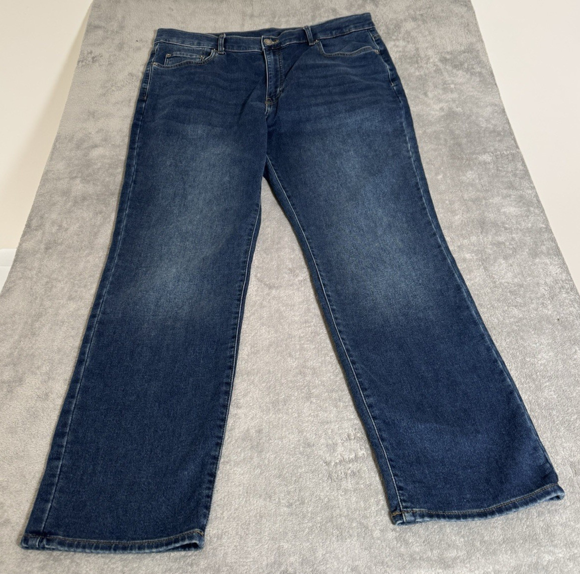 32 Degrees Cool Sweatpant Jeans Mens 40×32 Dark Wash Denim Straight Stretch