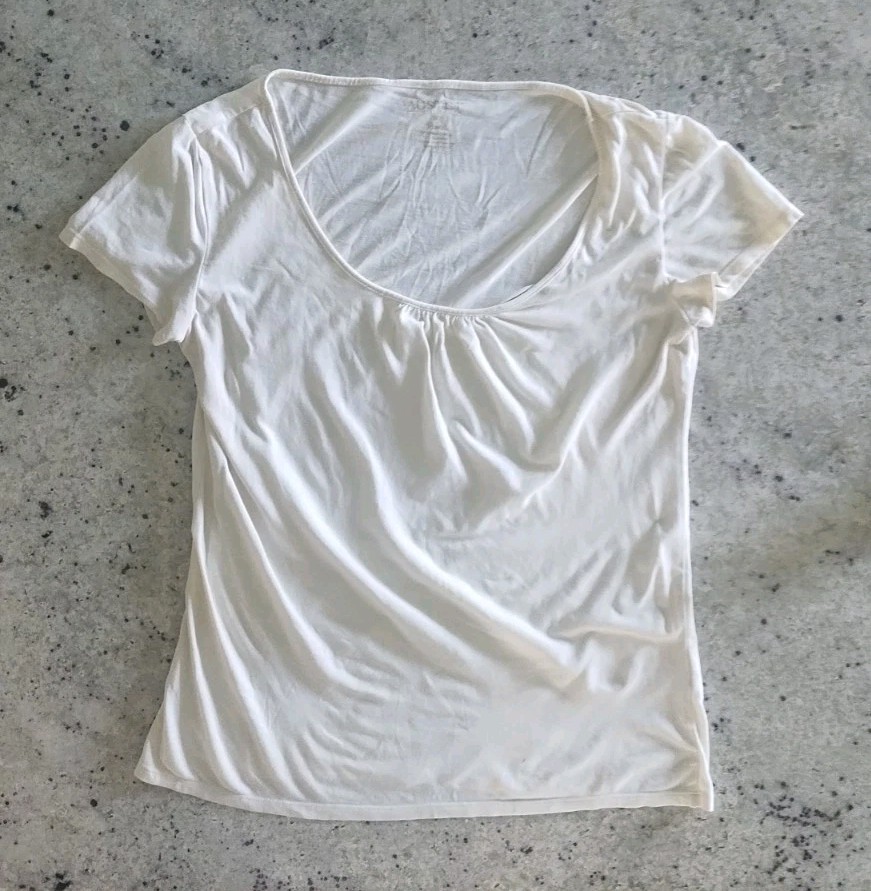 AUSTIN CLOTHING CO. White Pima Cotton Crew Neck Short Sleeve Knit T-Shirt Small