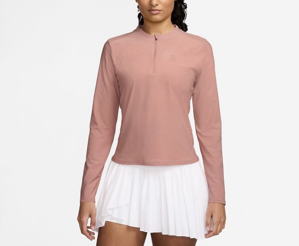 NWT $85 Nike Court Advantage Dri-FIT Mid-Layer Tennis Top XS Slim Fit FZ6737-618