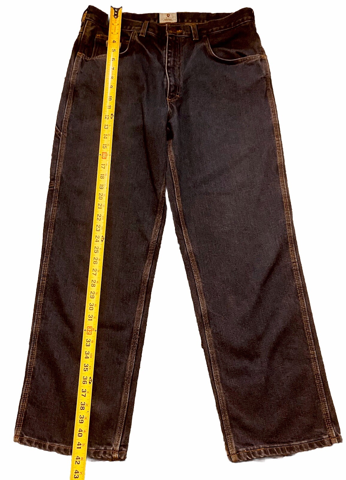 Mens Flame Resistant Jeans Dark Wash Denim Tyndale F290T 35×30 Rare Size NWT