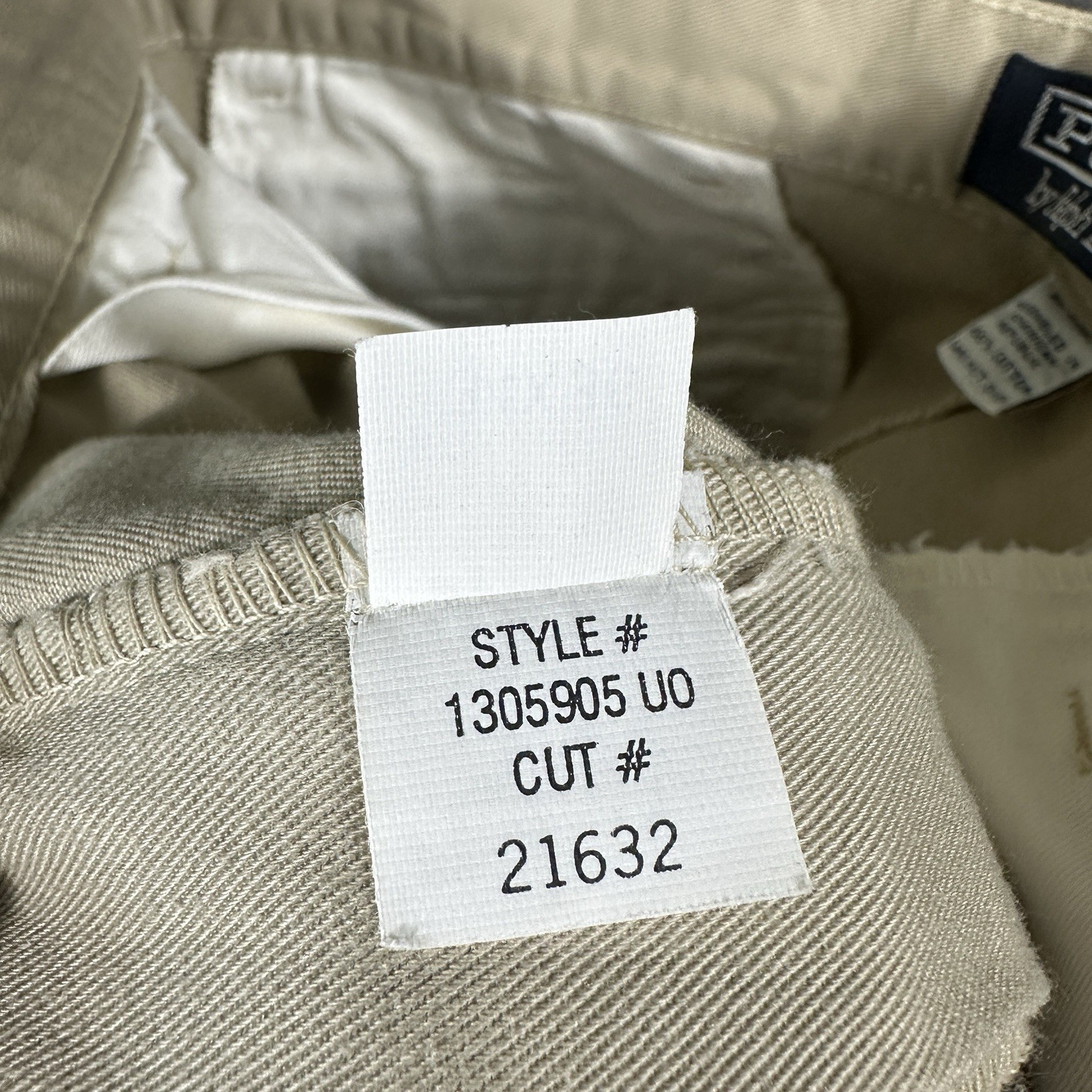 Vtg Polo Ralph Lauren 1967 Chino Pants Mens 34×36 Tall Khaki Tan Cotton Pleated