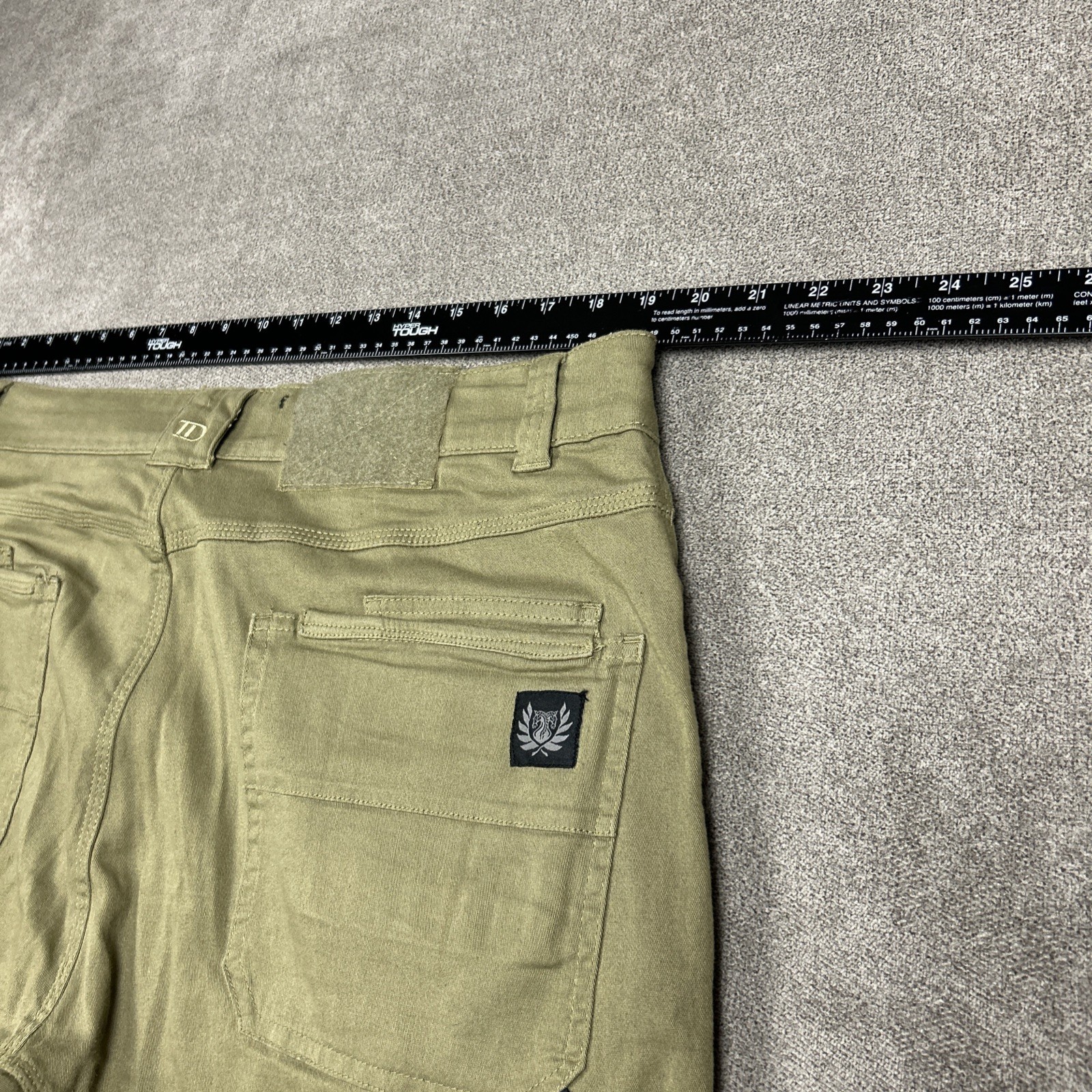 TD Apparel Carlos Ray Slim Fit Tactical Pants Mens 38×30 Green Cotton Spandex