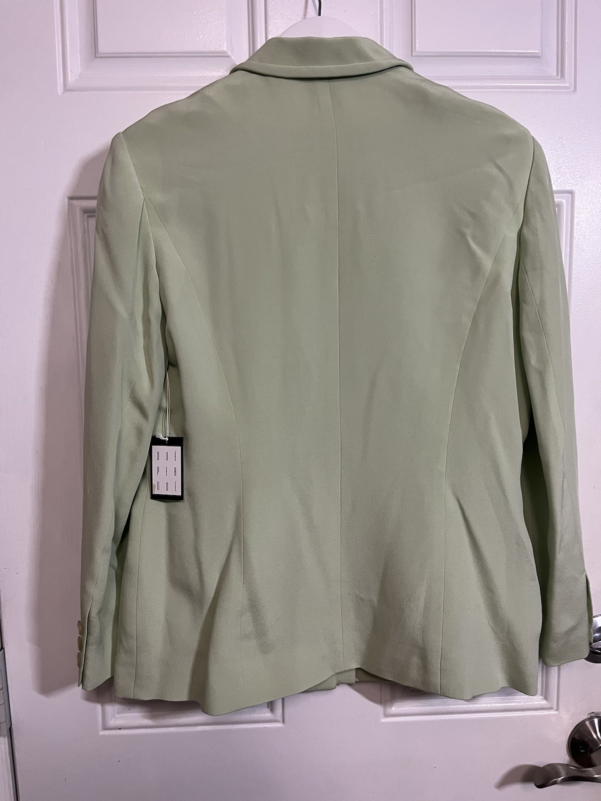 Silk Blazer Spearmint Green NWT Tailored Workwear Jacket Women’s 12P