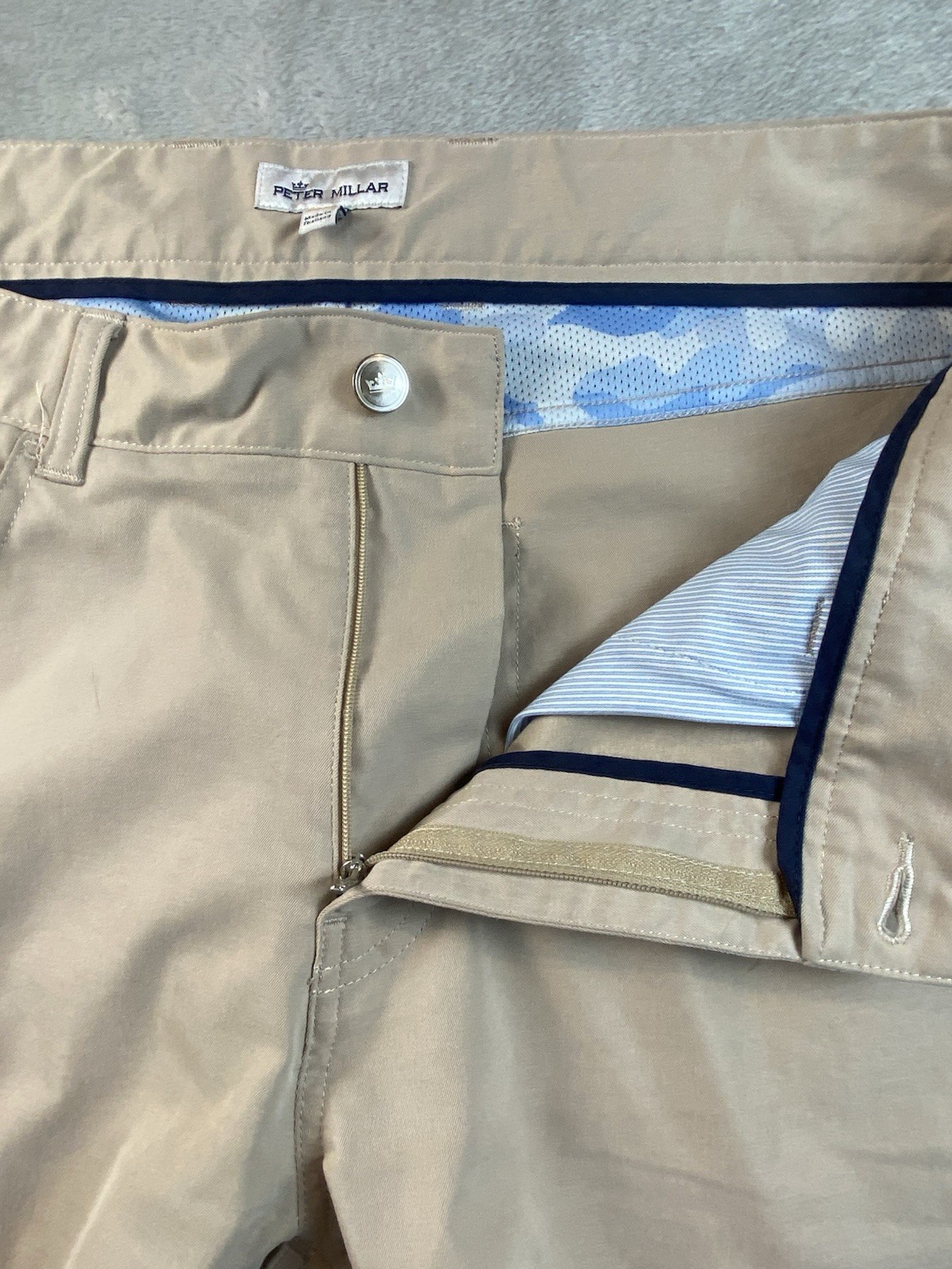 Peter Millar Crown Sport Performance Pants 35×34 Khaki Golf Travel