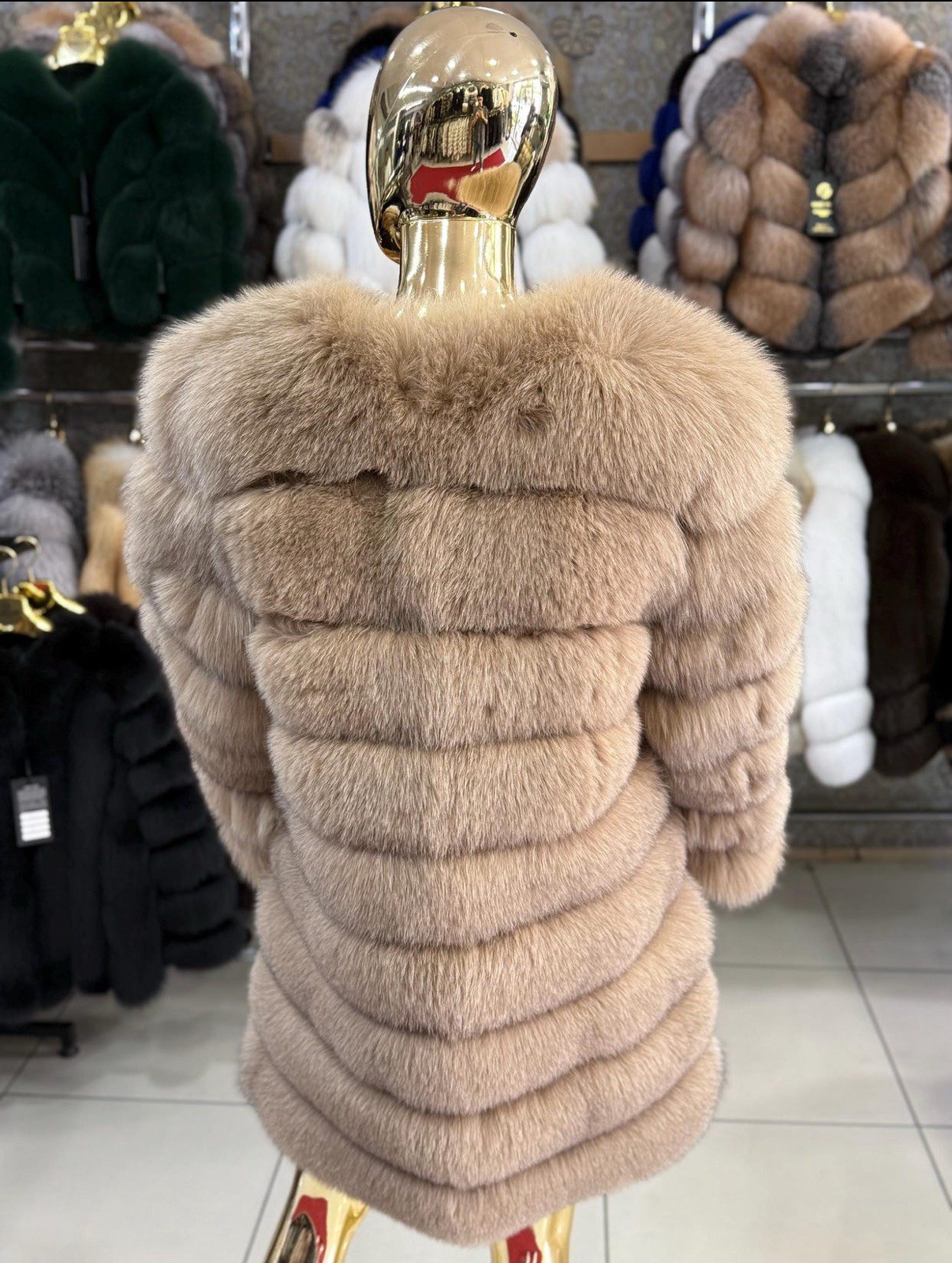 Women’s Luxury Fox Fur Coat Soft Plush Winter Warm Fashion Outerwear