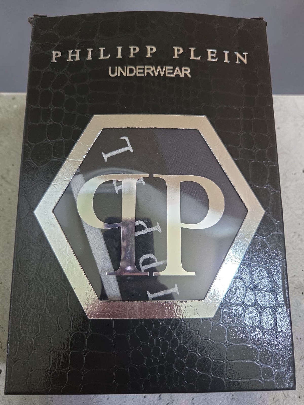 Philipp Plein 2 boxers designer solid navy underwear Men L