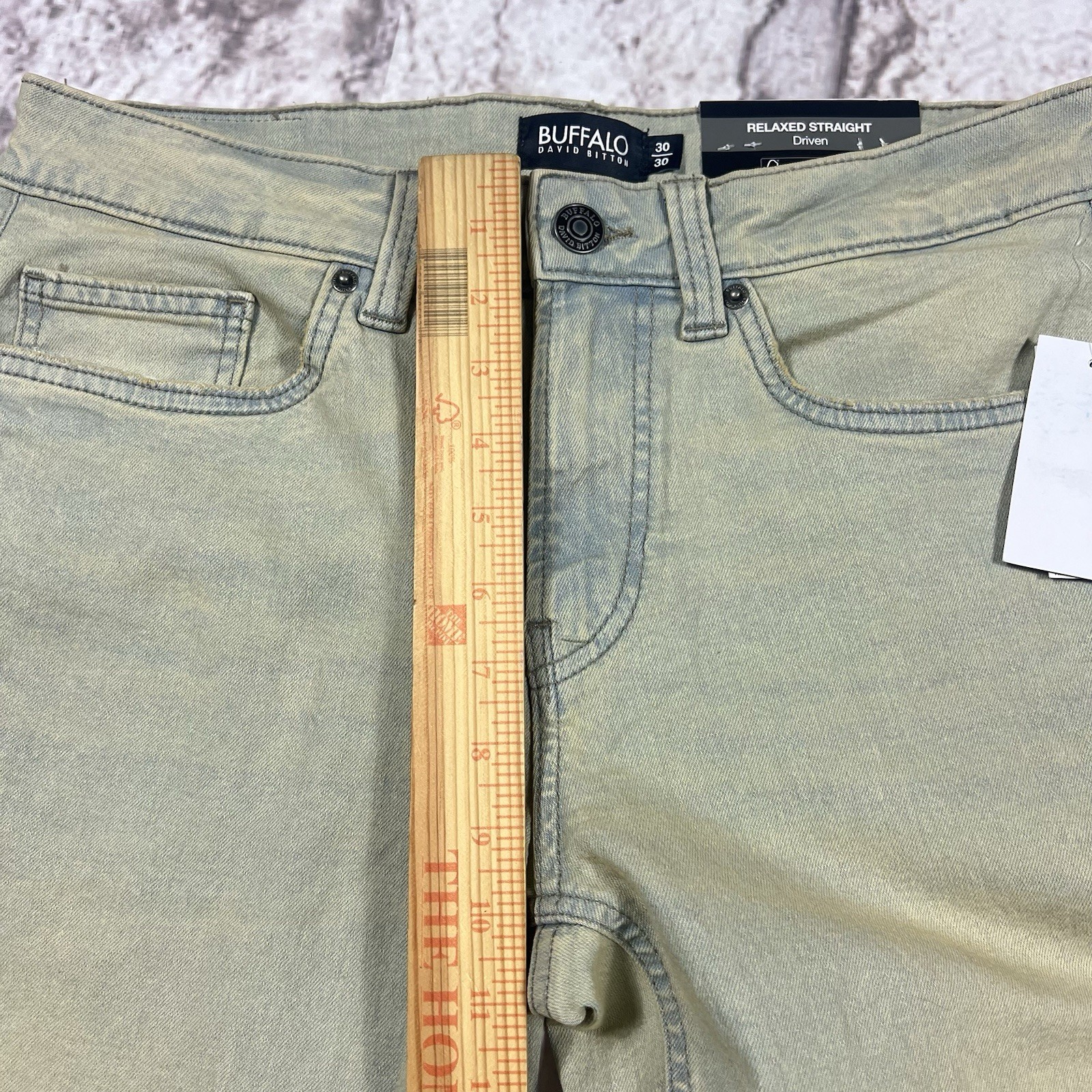 Buffalo David Bitton Driven Jeans Men’s 30×30 Relaxed Straight Dirty Blasted NWT