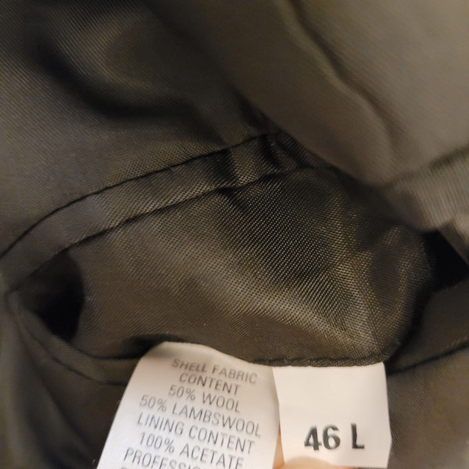Yorkshire & Hill 46L Brown Tweed Wool Sport Coat Herringbone