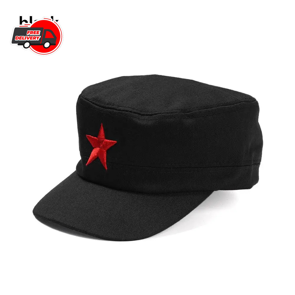 New Hats Communist Cap Red Star Army Che Guevara Cuba Stars Military Cool Hat