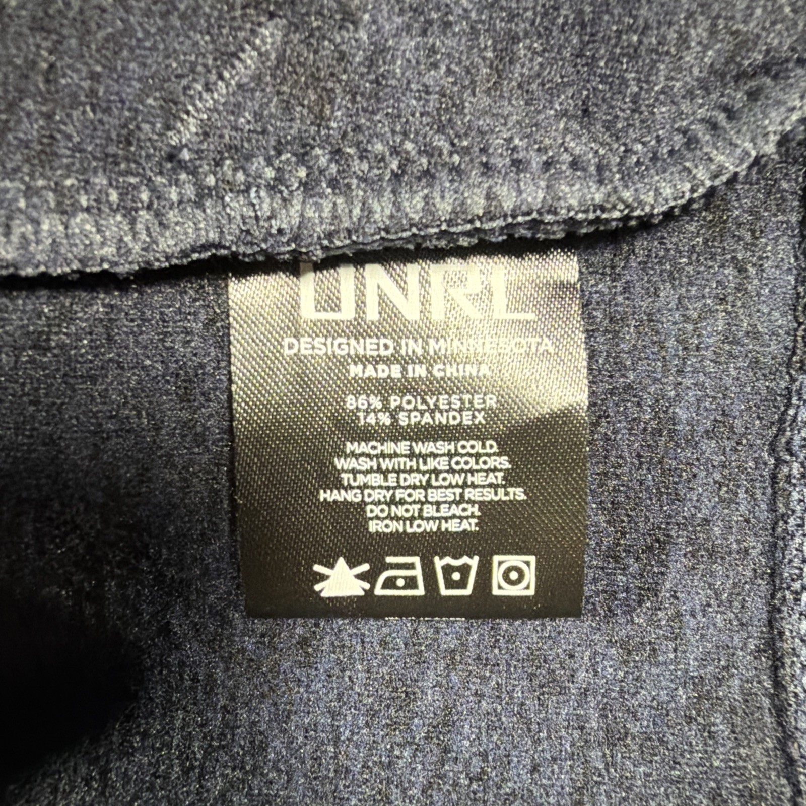 UNRL Hoodie Mens Large Navy Crossover Performance Pullover Stretch Unreal Golf