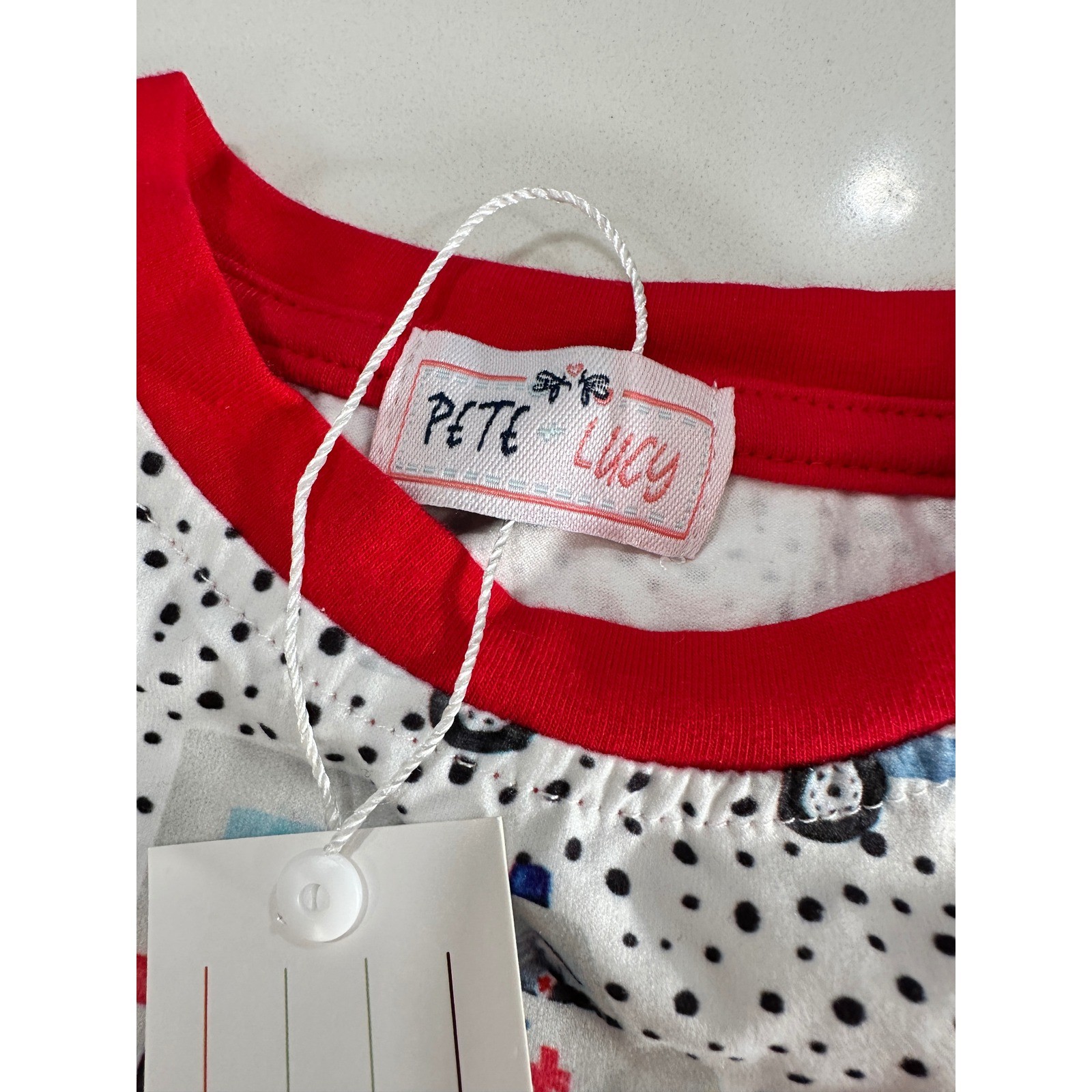 Pete + Lucy First Responders Fire Truck Police Baby Romper 6-9M New