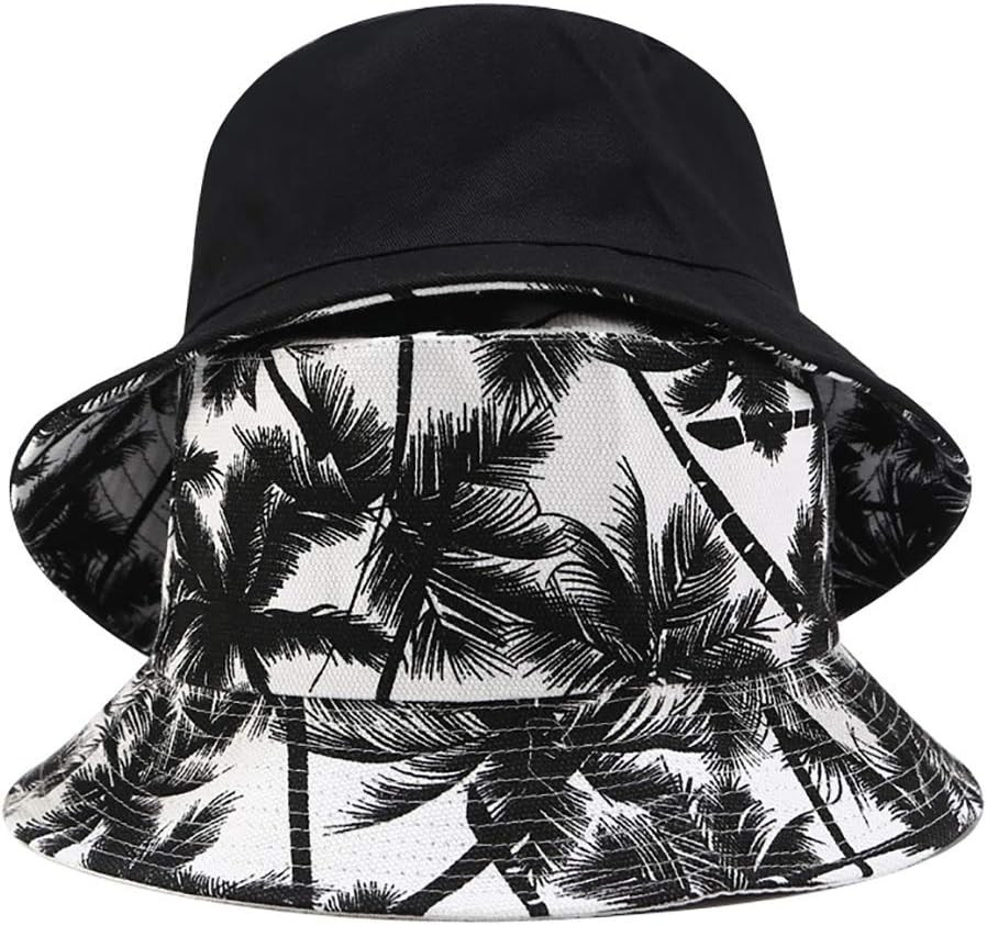 Unisex Bucket Hat Beach Sun Hat Aesthetic Fishing Hat for Men Women Teens, Rever