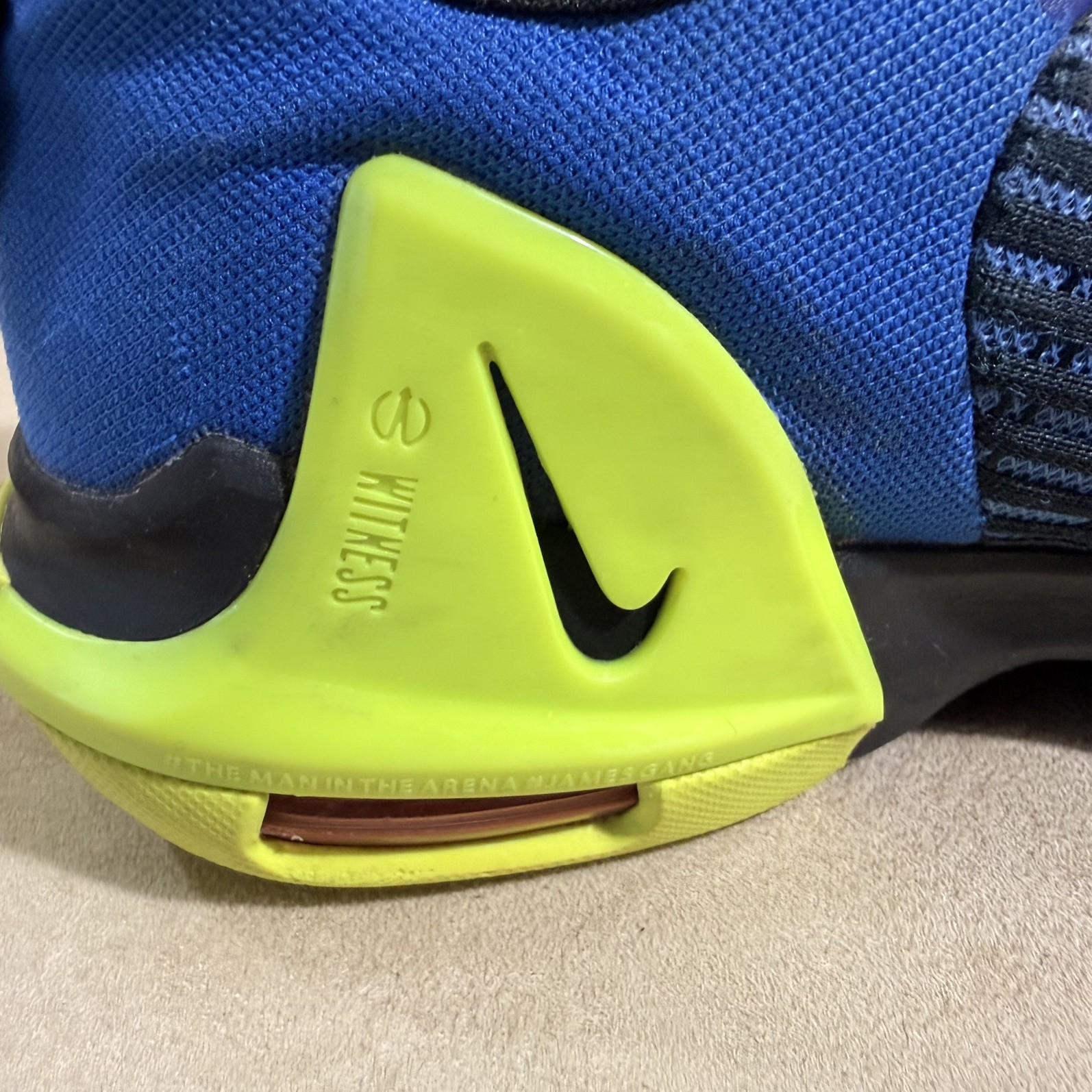 Nike Lebron 6 Witness Blue Black Neon DD0423-405 GS 5.5Y Basketball Shoes