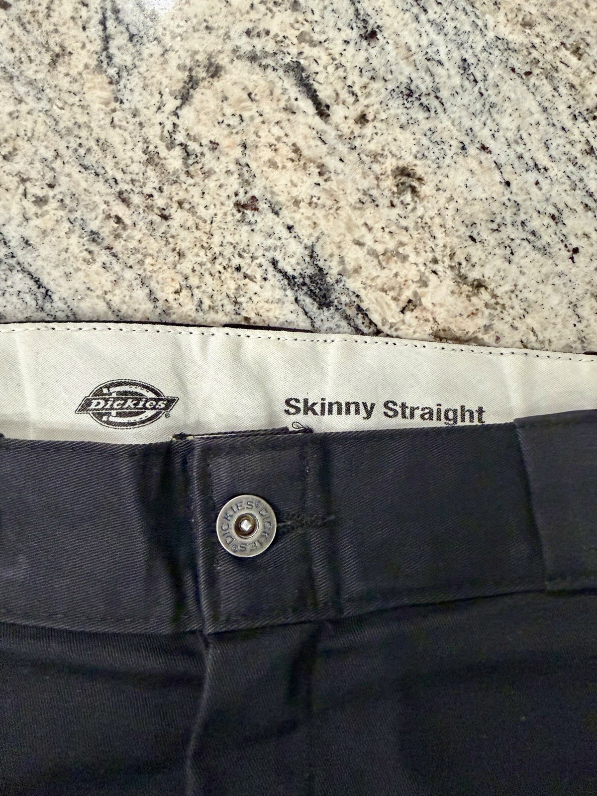 Dickies Flex Men’s Skinny Straight Black Chino Twill Stretch Pants 30×32