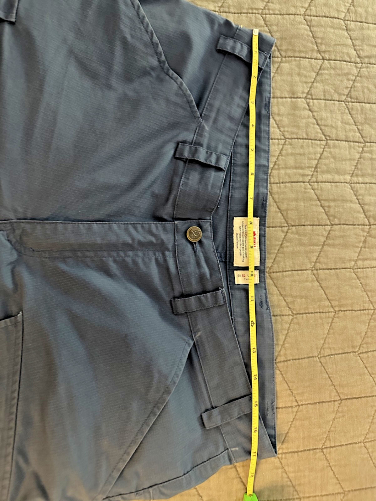 Fjallraven Vidda Pro Lite Shorts, Mens US 36 (EU 52), Blue, Exc Cnd, RRP $120