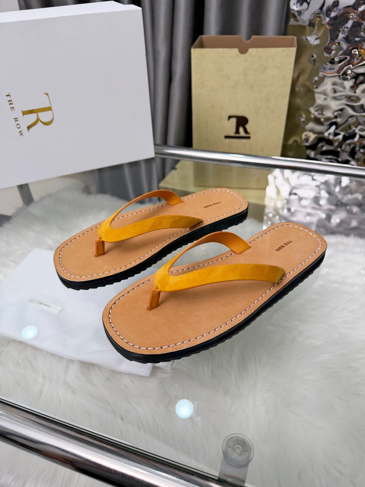 The Row Spring/Summer New Arrivals: Women’s Brown Flip-Flops — Size 38