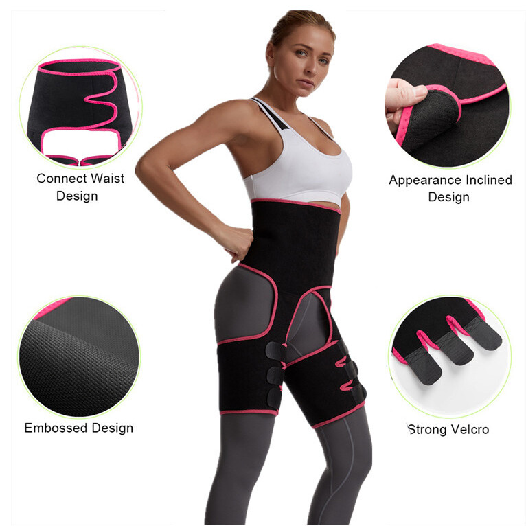 Thigh Trimmer Body Shaper Butt Lifter Belt Sweat High Waist Sauna Trainer US