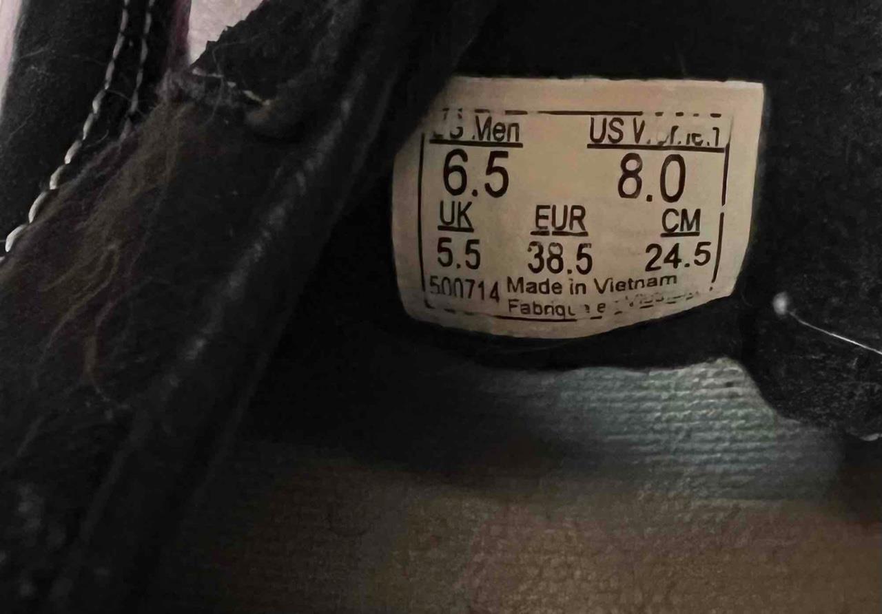 Vans Black Suede/Leather Casual or Skateboarding Shoes #500714 Men 6.5 Women 8