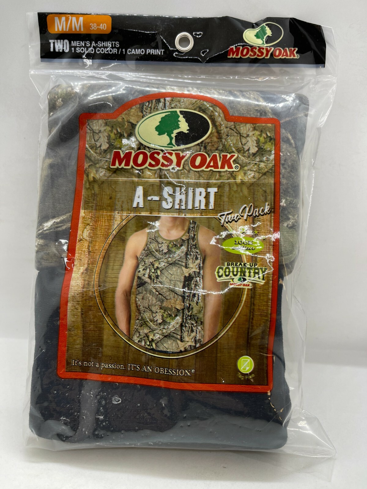 MOSSY OAK 2 PACK MEN’S A-SHIRT/TANK ASST SIZES NEW