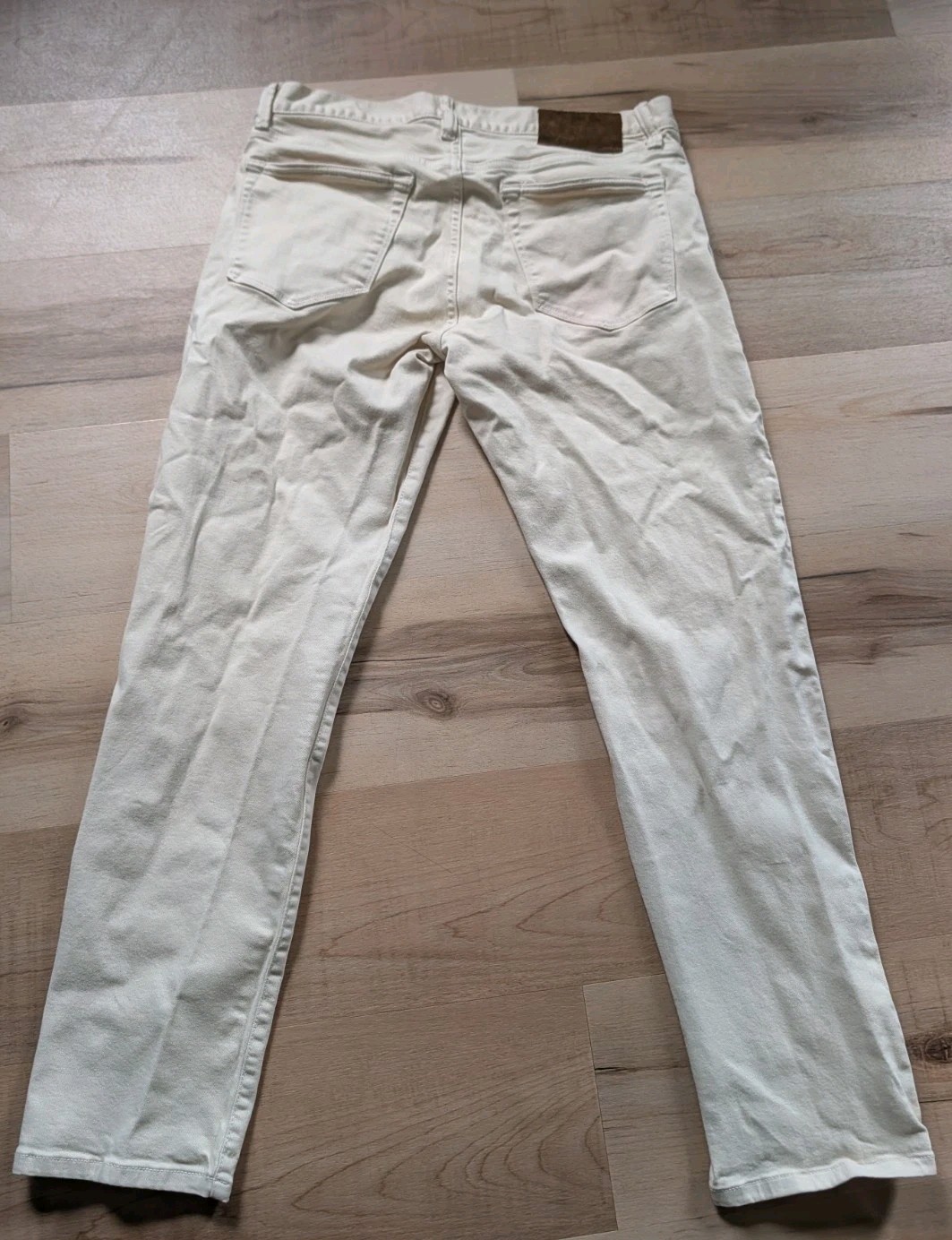 Todd Snyder Chino Pants Mens 32×30 Cream Slim Fit 5-Pocket Stretch Beige Jeans