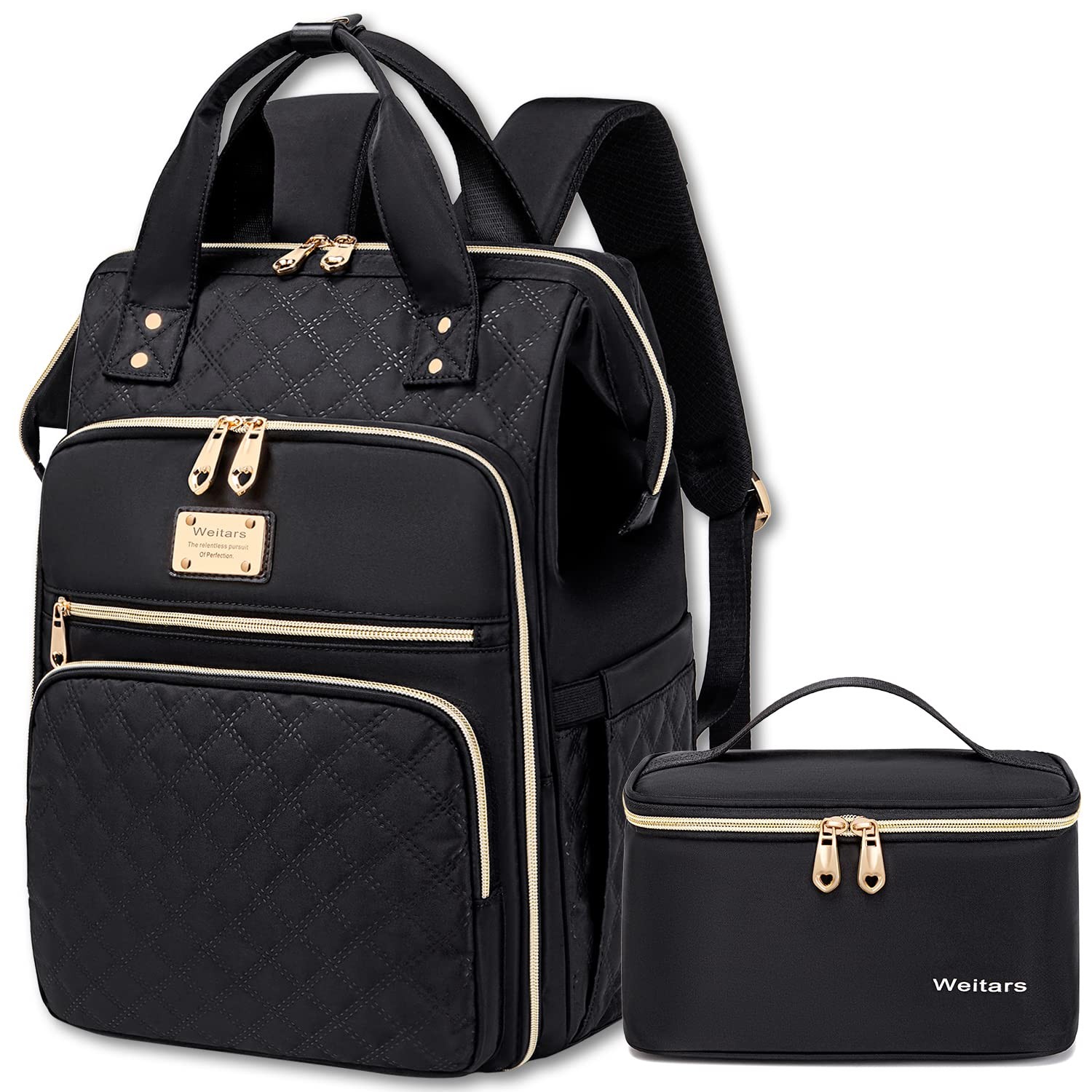 Weitars Lunch Backpack For Women,15.6 Inch Laptop Backpacks For Womens Back p…