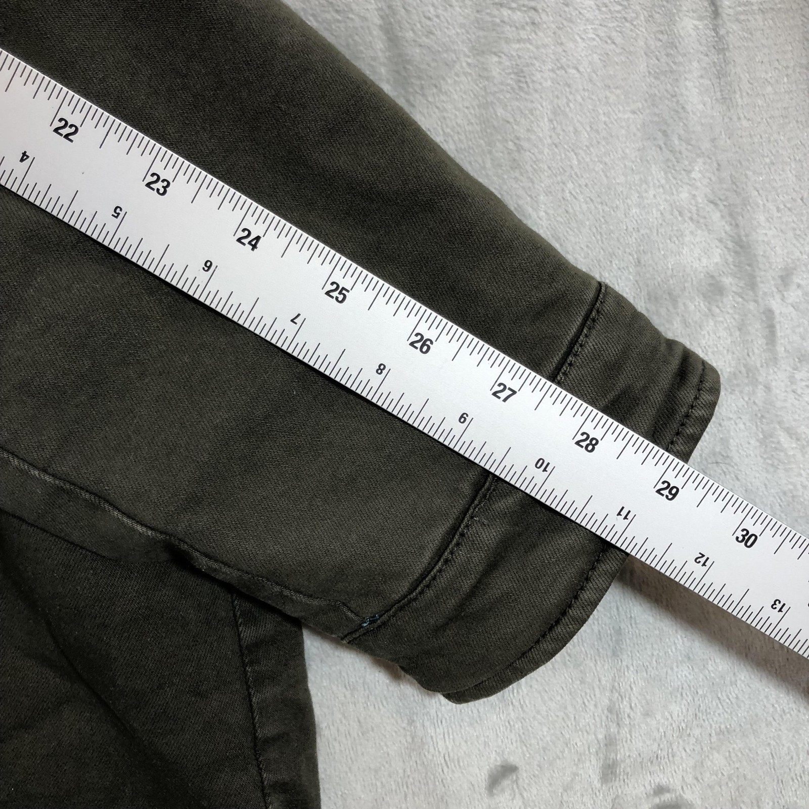 Levis Jacket Mens Medium Green Canvas Quilted Lined Field Military LM0CC046