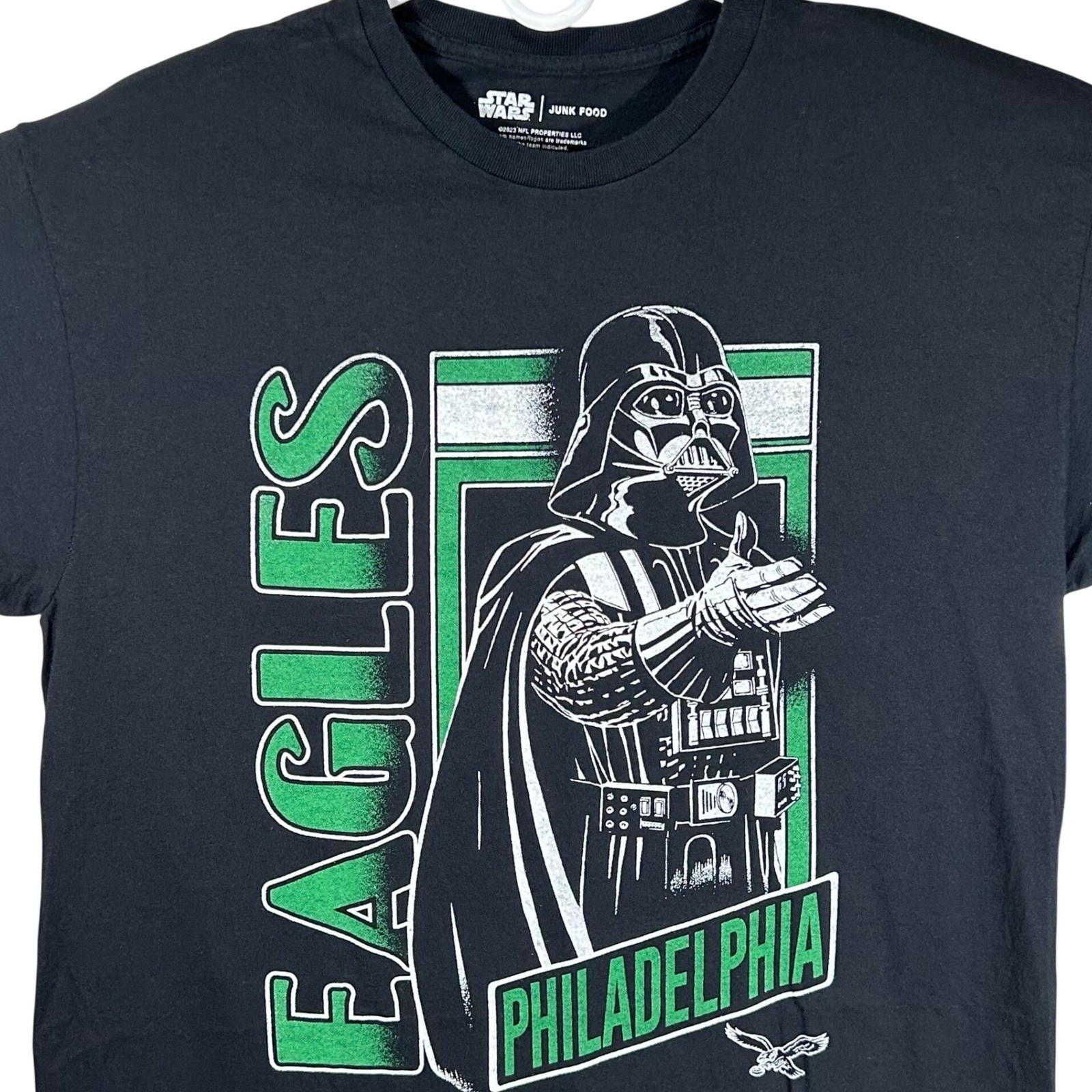 Junk Food Star Wars Darth Vader Philadelphia Eagles T-Shirt Mens Large Black NFL