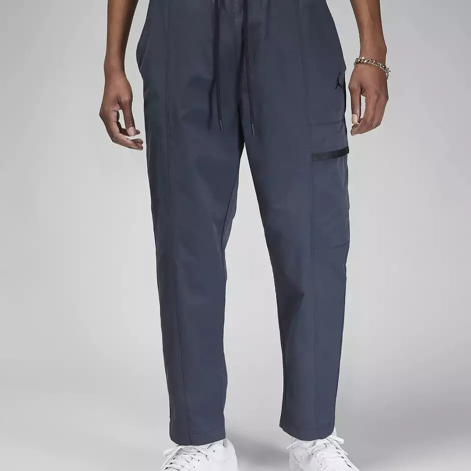 Jordan Essentials Woven Pants Mens Black Navy Cargo Drawstring FN4539 010