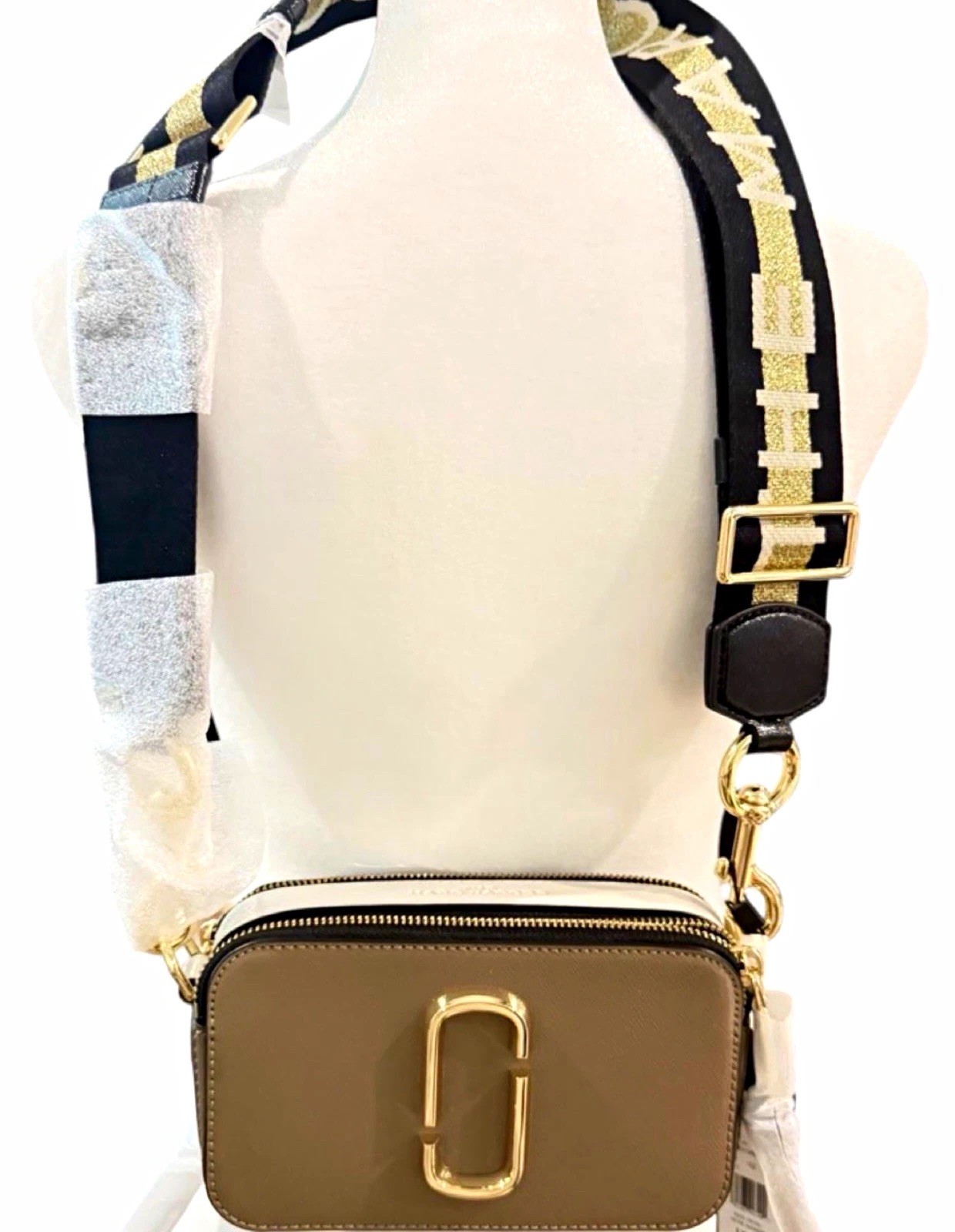 Marc Jacobs Snapshot Crossbody French Grey Multi M0014146 NWT Dust Bag $295