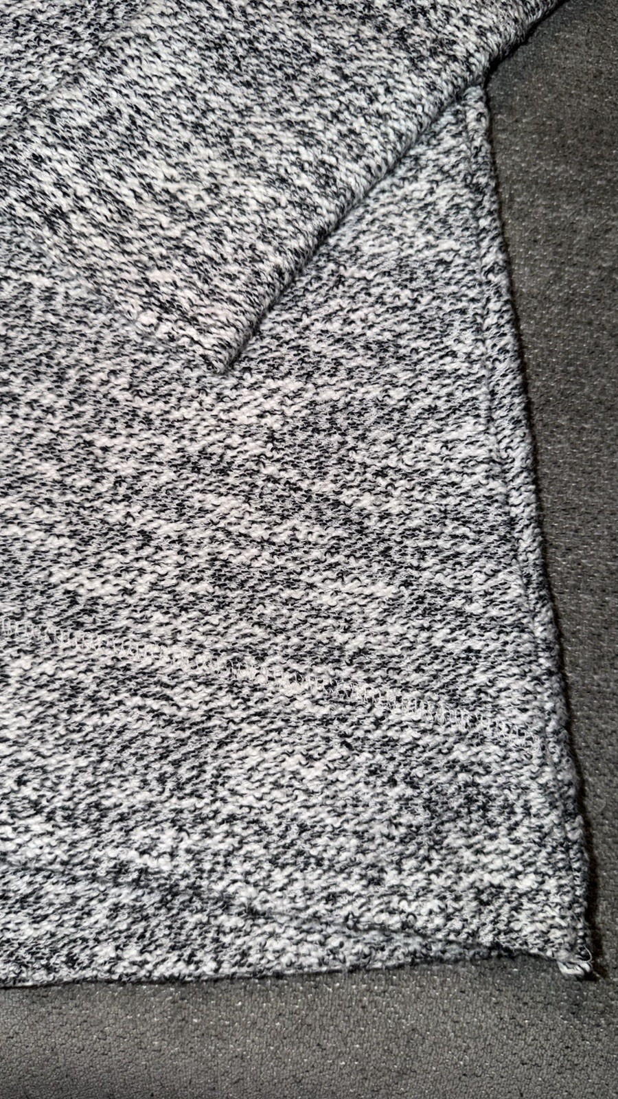Merona Women’s XS Regular Gray/White Marled Cowl Neck Knit Pullover Sweater