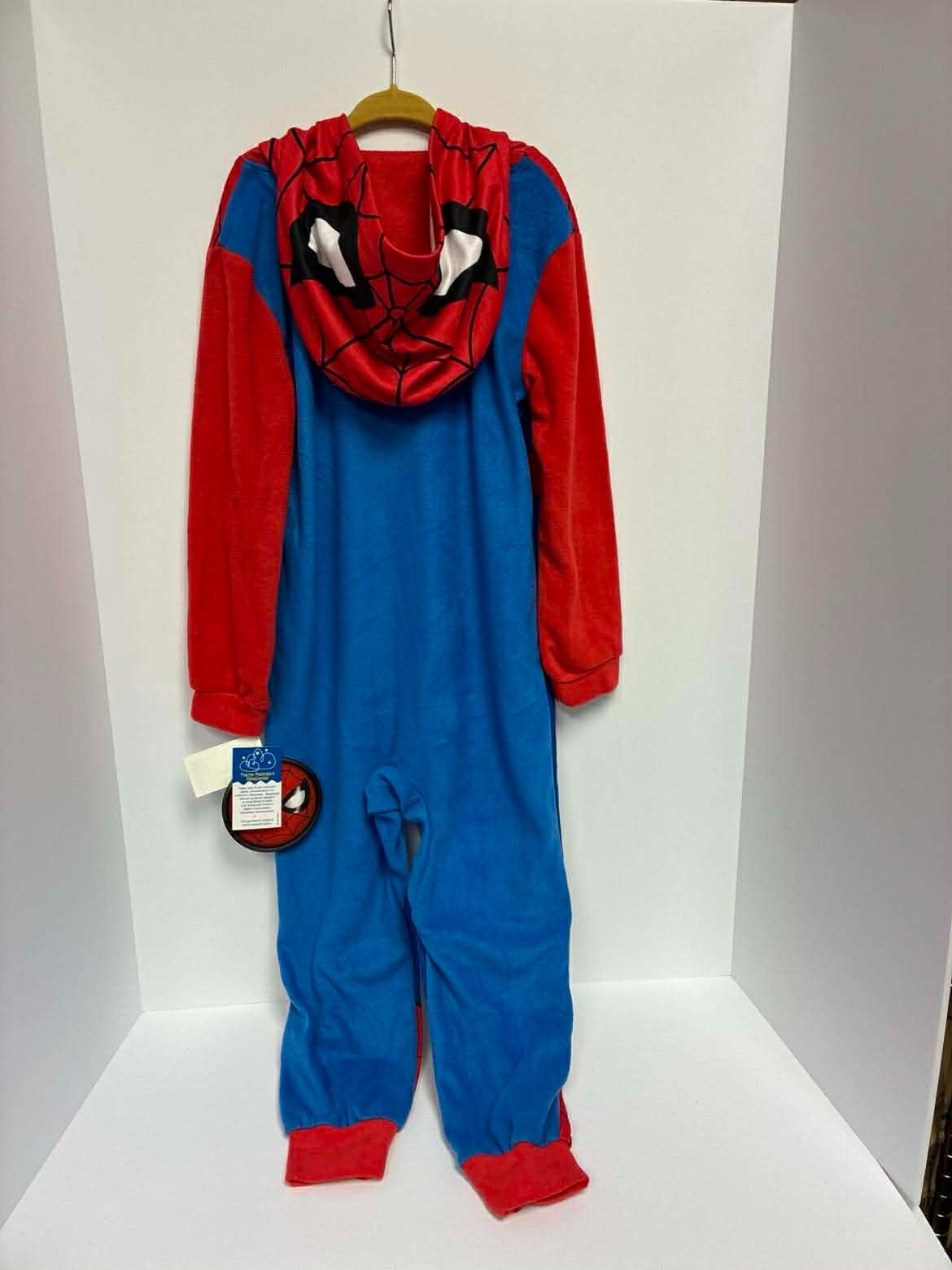 Spiderman 1 Piece Sleeper Pajama Lightweight with Hoodie Size 4/5
