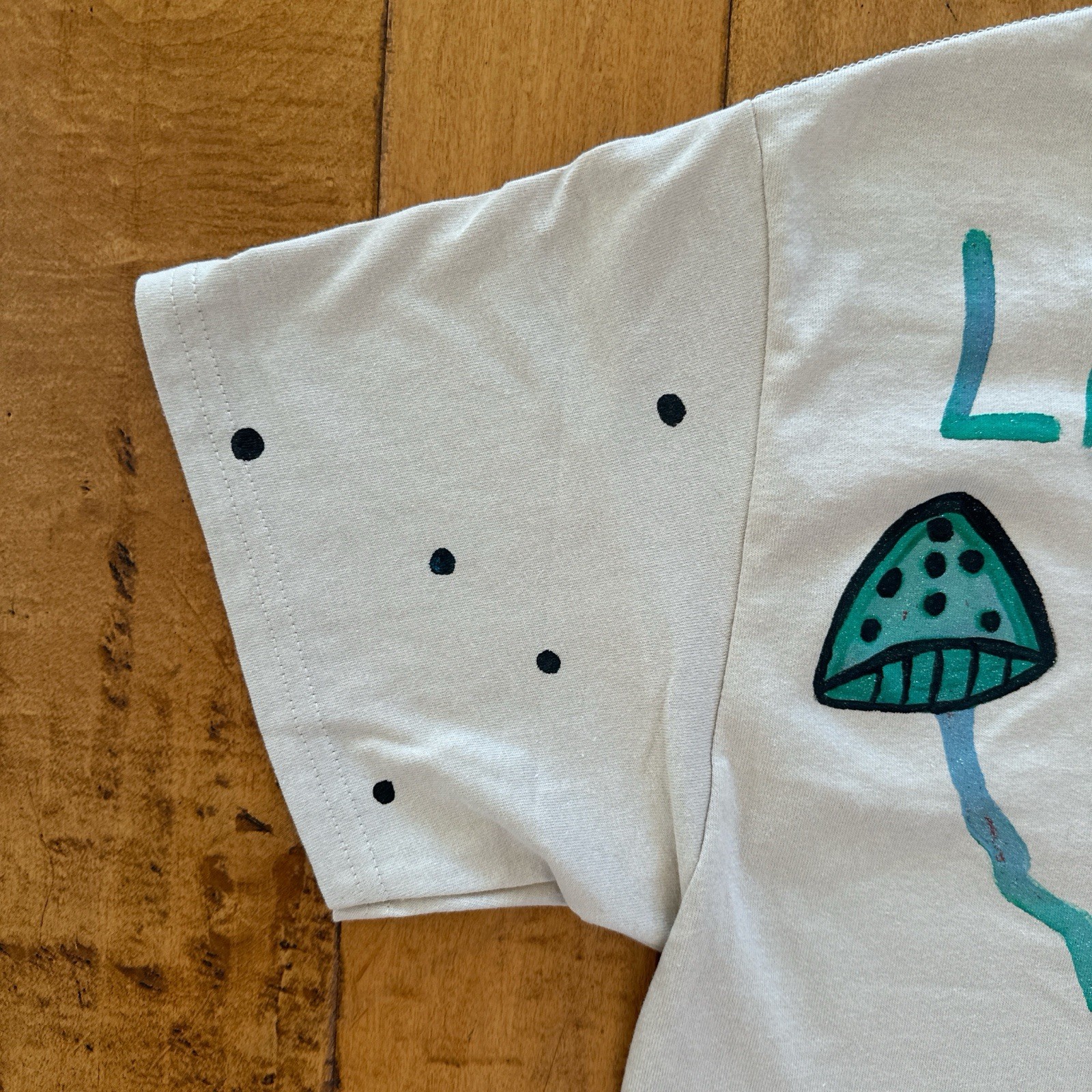 Laguna Beach LSD Graphic Art White Cotton Men’s Crew Neck T-Shirt
