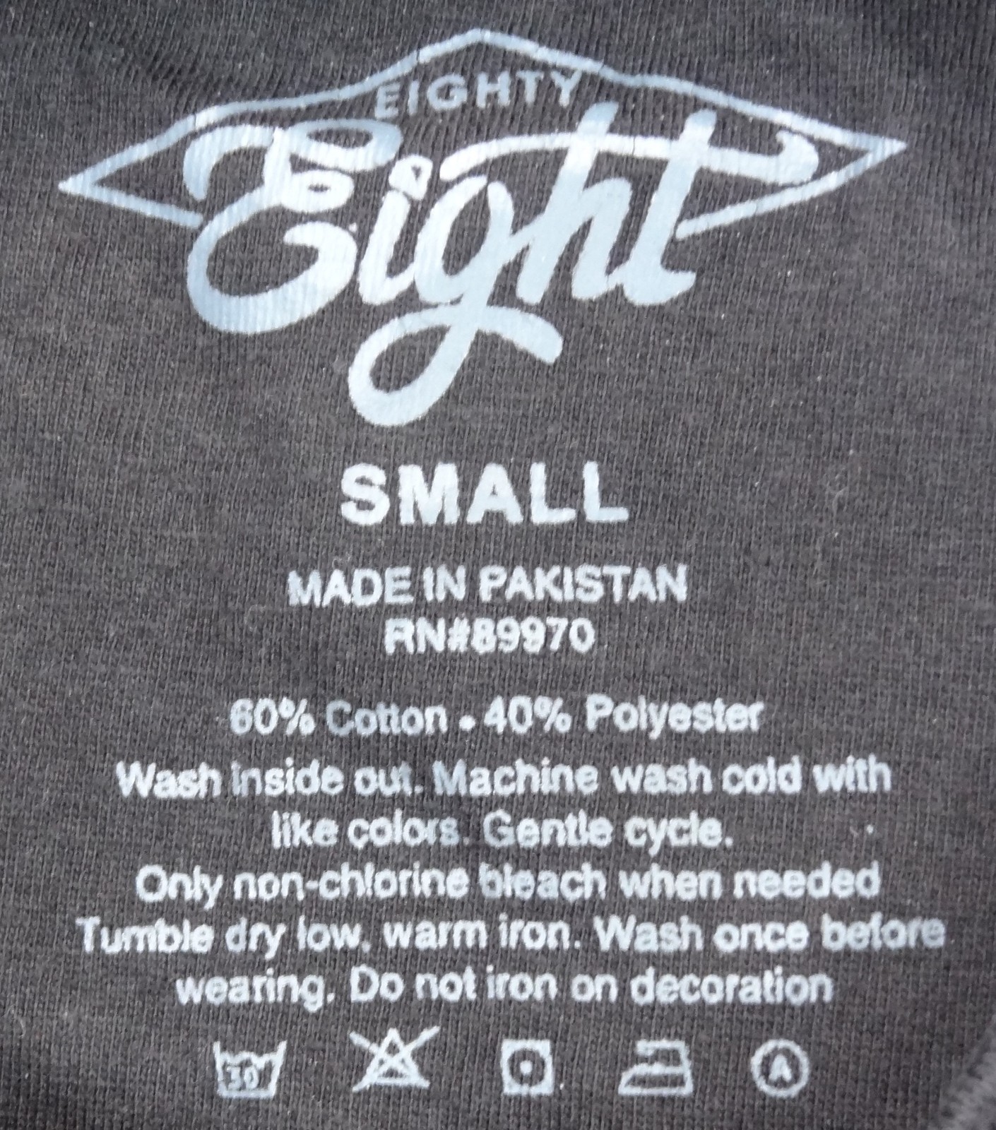 Eighty Eight Black Gray AOP Embroidered Butterfly Short Sleeve Shirt Unisex S