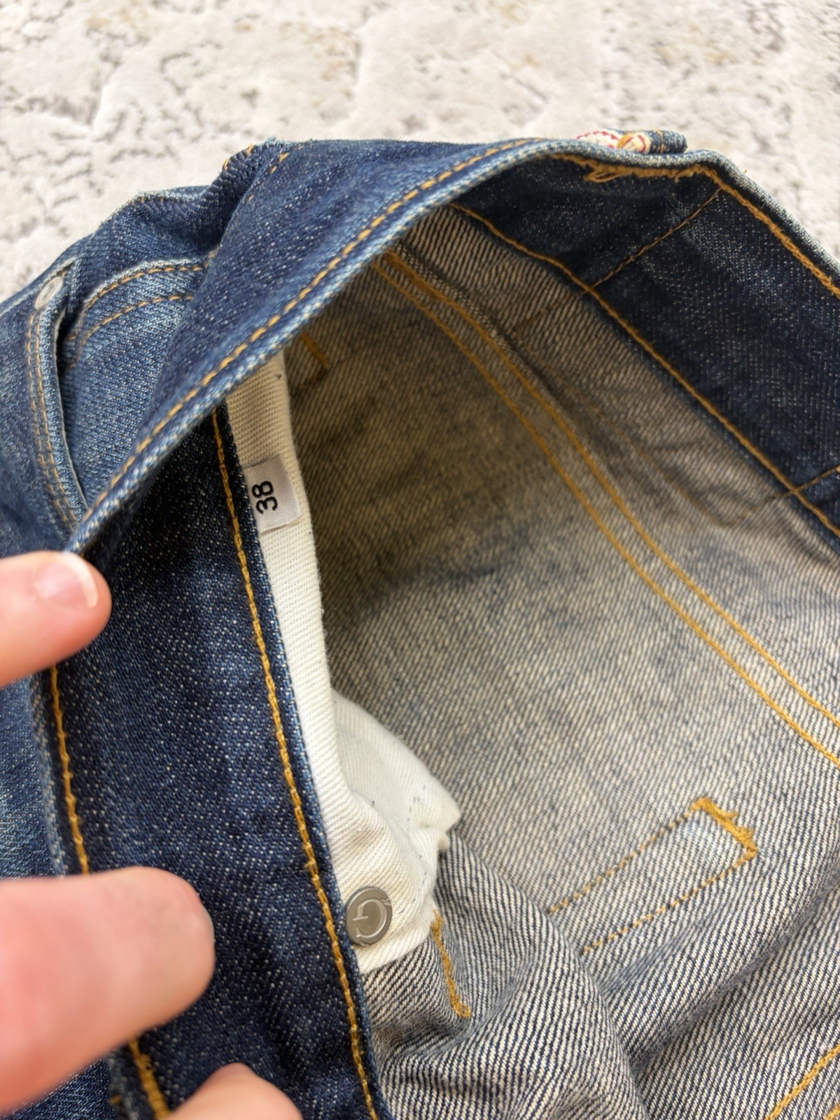Gustin California Straight Raw Selvedge denim jeans Men’s size 38