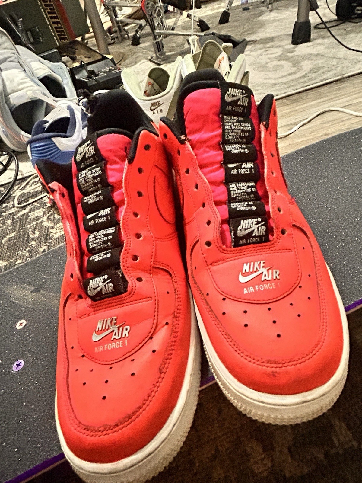 Nike Air Force 1 Low Multicolor Red Black White Low Top Sneakers